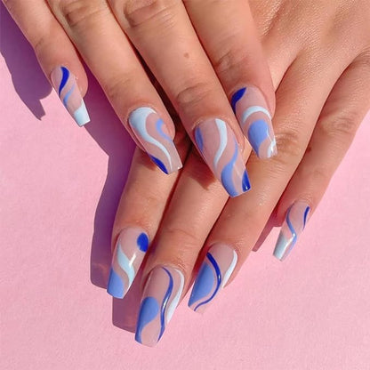 Blue Retro Swirl Pressies